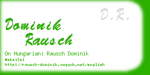 dominik rausch business card